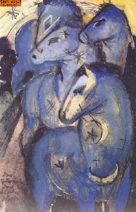 Turm der blauen Pferde nach Marc